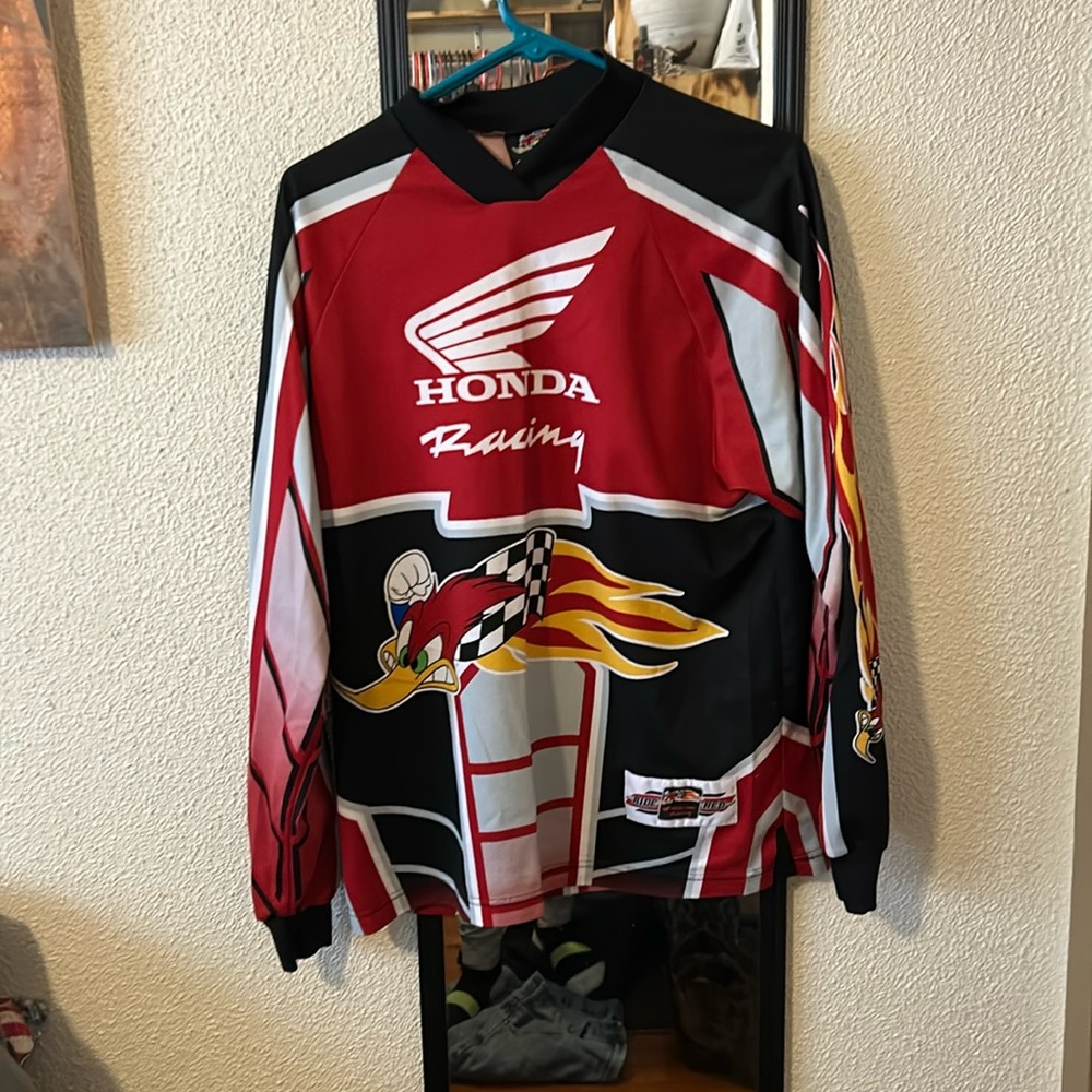 Vintage Honda Racing Ride Red Jersey